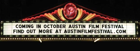 coming in october, austin film festival, movie theatre banner